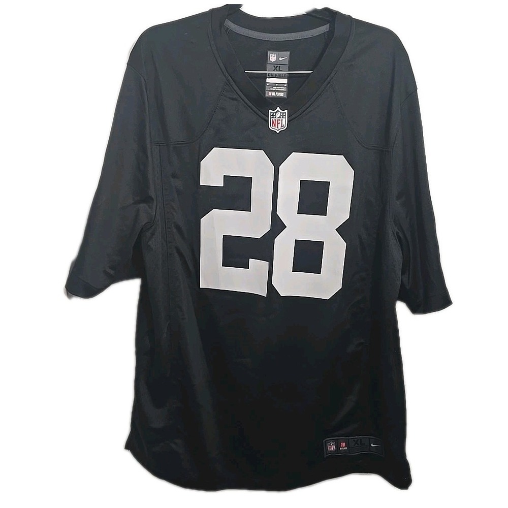 Nike Las Vegas Raiders Josh Jacobs‎ Black #28 Game Jersey Men's Size XL NWT $100